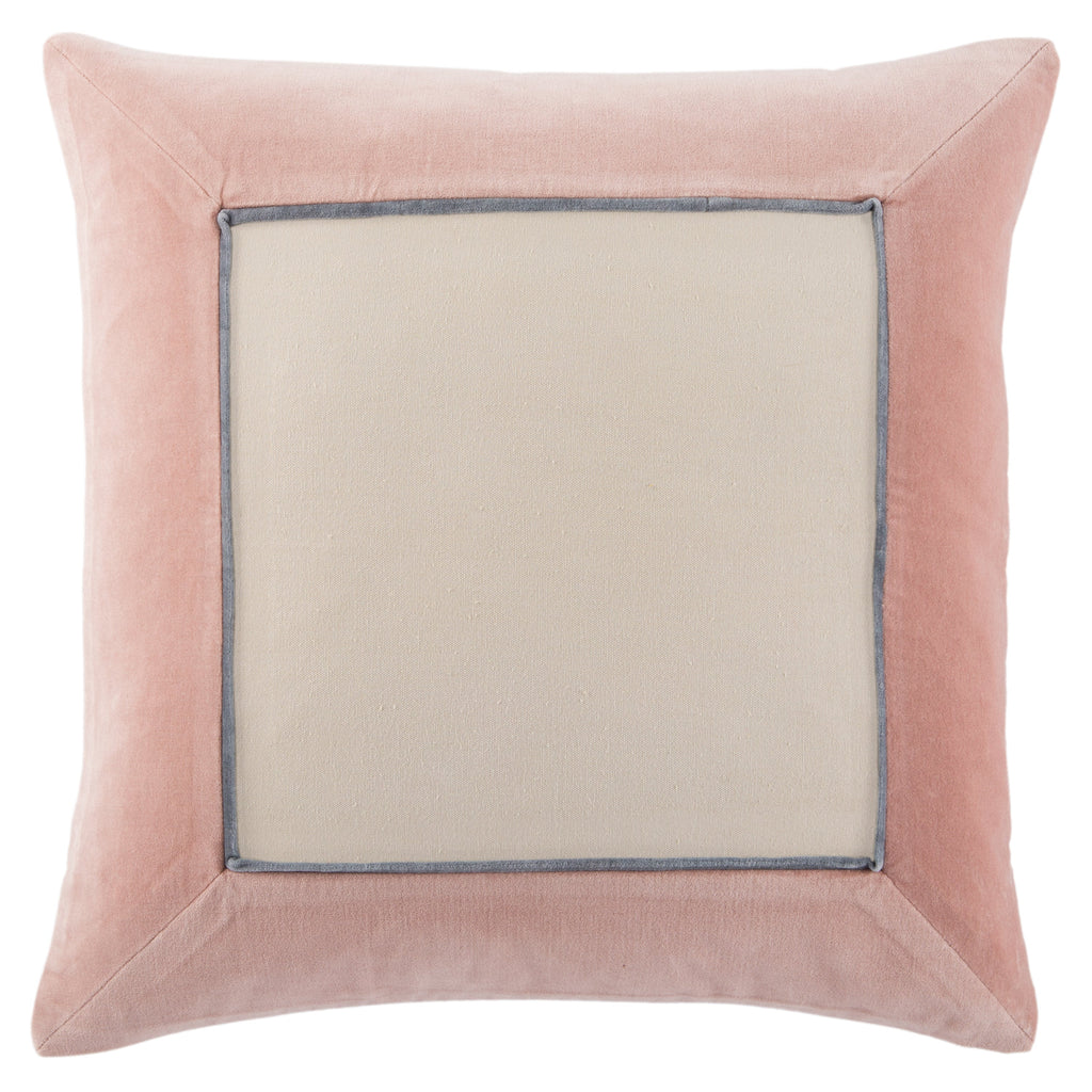 Hendrix Border Blush & Cream Pillow