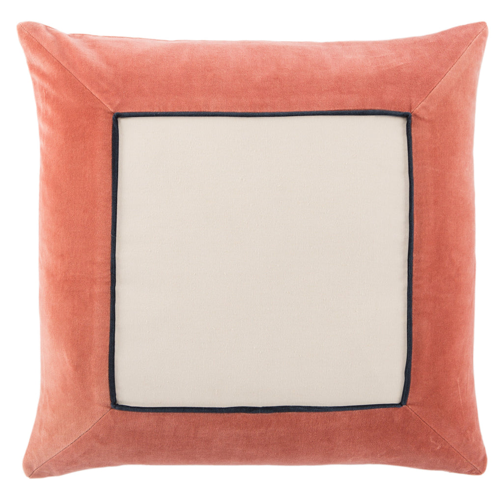 Hendrix Border Pink & Cream Pillow