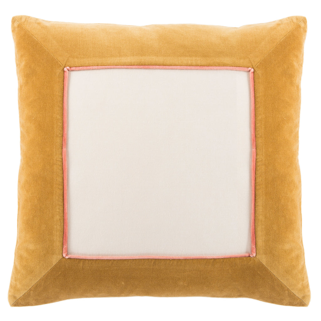 Hendrix Border Gold & Cream Pillow