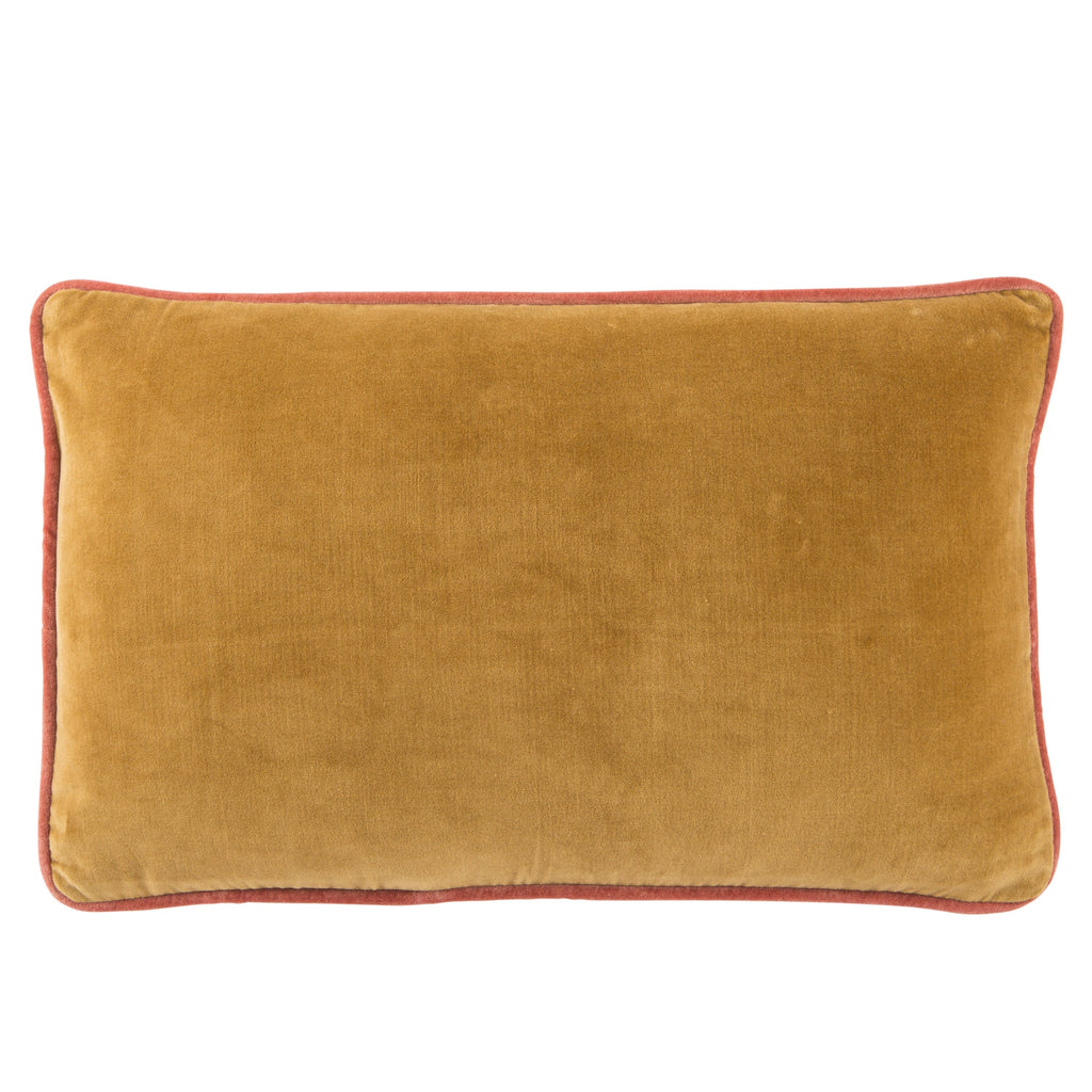 Lyla Solid Gold & Pink Pillow