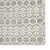 Calliope Handmade Trellis White & Gray Area Rug