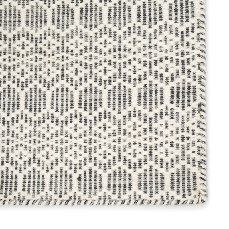 Calliope Handmade Trellis White & Gray Area Rug