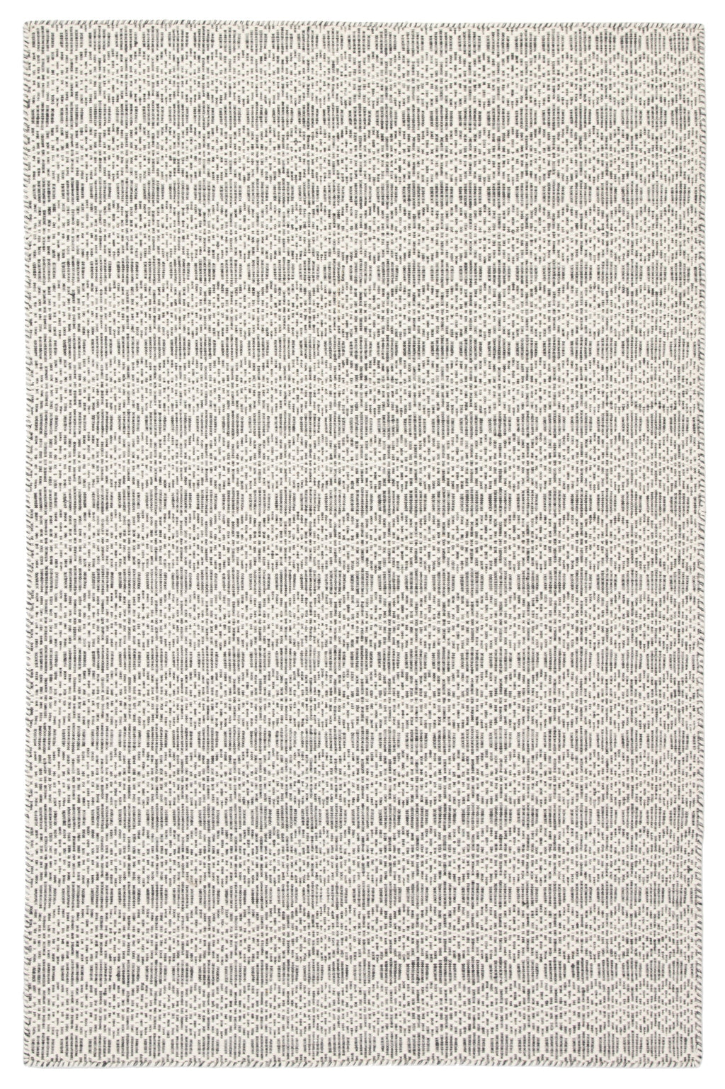 Calliope Handmade Trellis White & Gray Area Rug