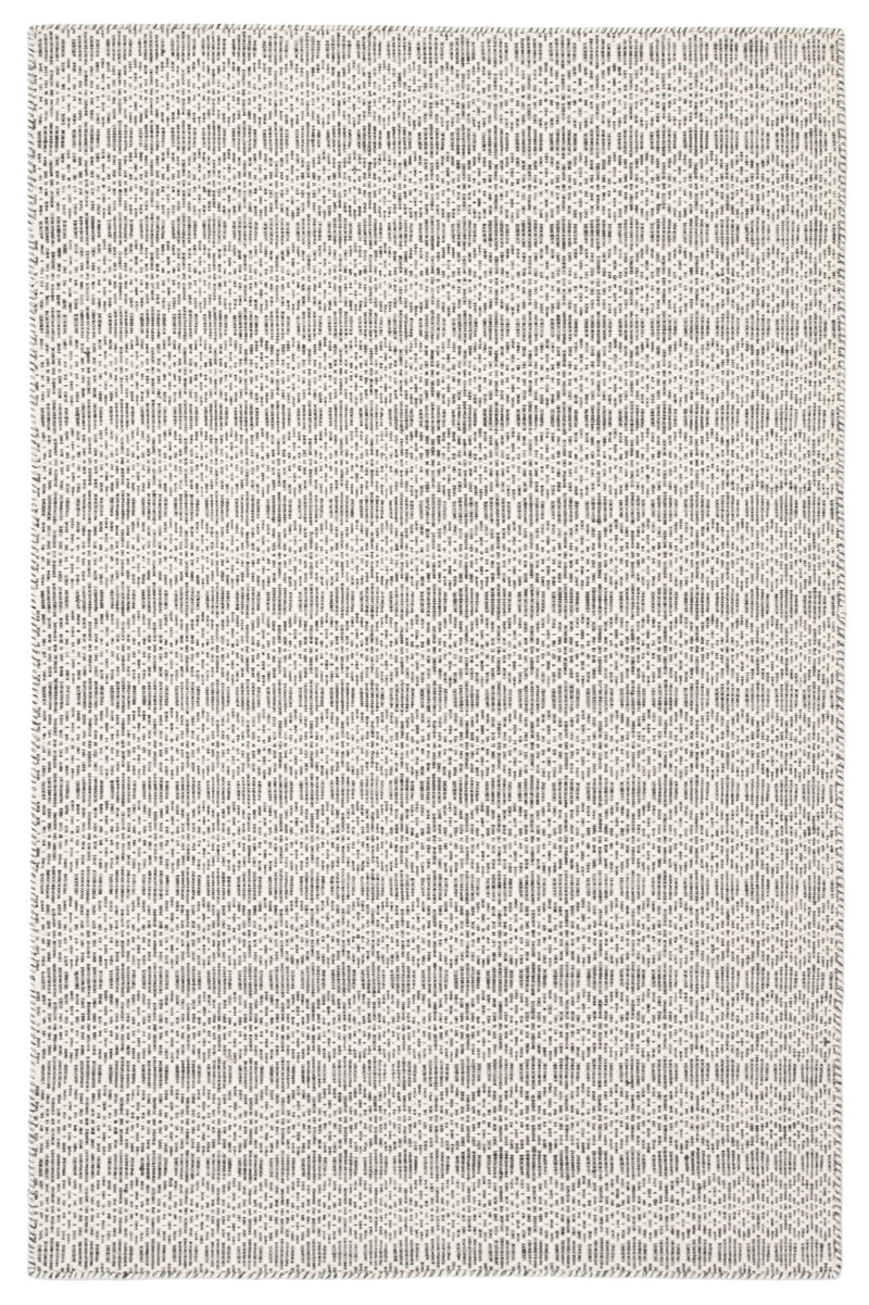 Calliope Handmade Trellis White & Gray Area Rug