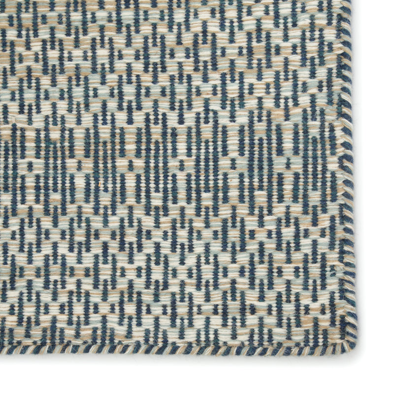 Carrie Trellis Rug in Majolica Blue & Stargazer design by Jaipur Living