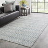 Carrie Trellis Rug in Majolica Blue & Stargazer design by Jaipur Living