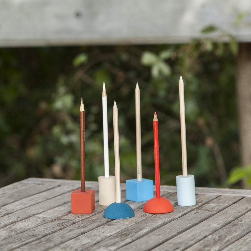 Group Eraser Pencil Stands design by Areaware