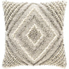 Faroe FAO-005 Woven Pillow in Cream & Khaki by Surya