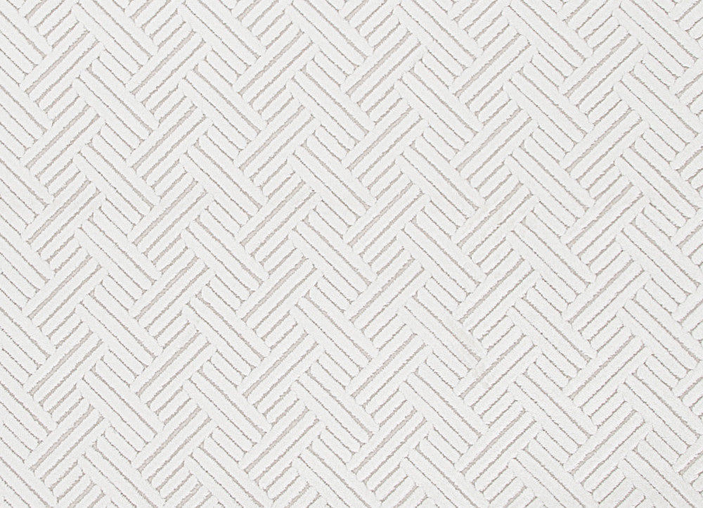 Thatch Geometric White Area Rug