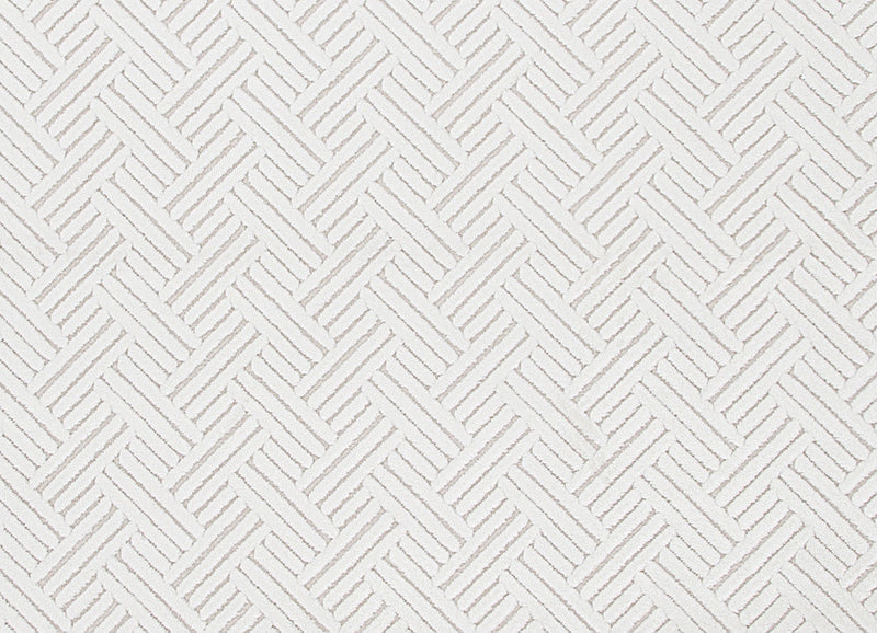 Thatch Geometric White Area Rug