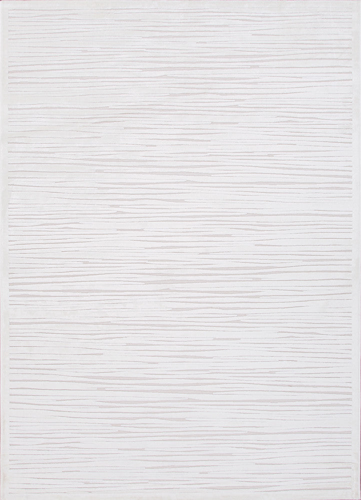 Linea Abstract White/Ivory Area Rug