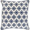 Fenna FEN-001 Woven Pillow in Ivory & Sky Blue by Surya