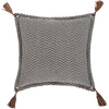 Fiona II FNA-003 Woven Pillow in Black & Beige by Surya