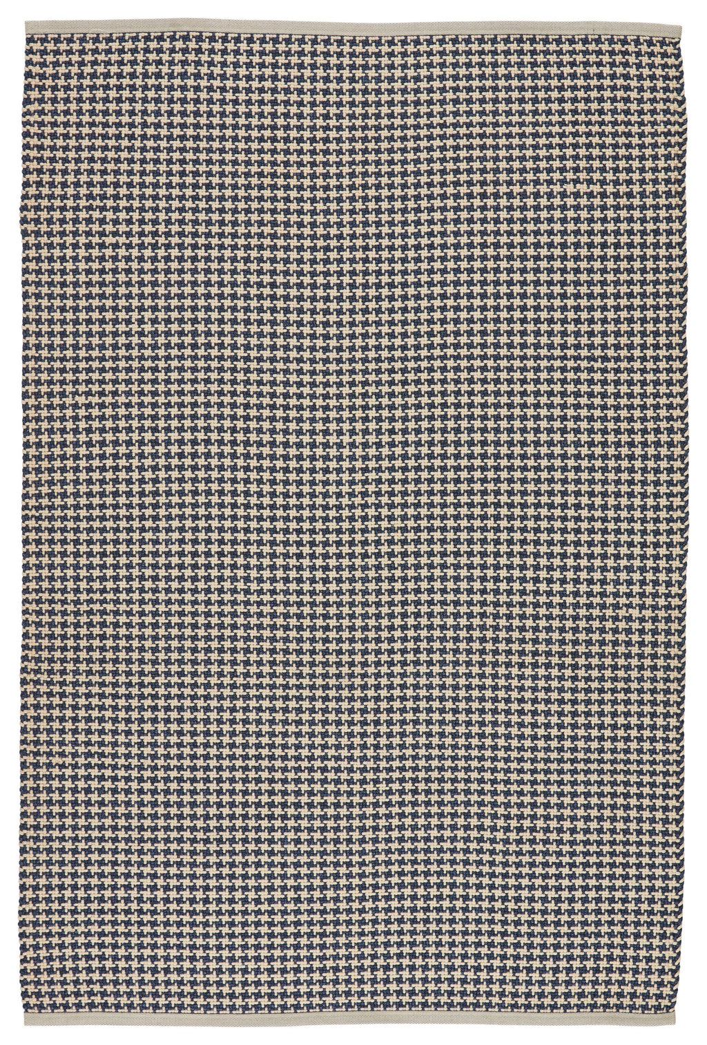 Houndz Indoor/ Outdoor Trellis Dark Blue & Cream Rug