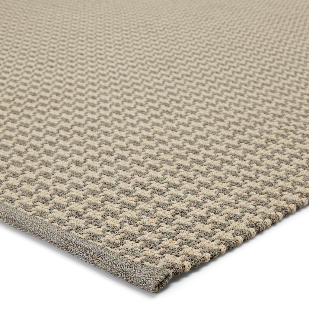 Houndz Indoor/ Outdoor Trellis Light Gray & Cream Rug