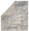 Benton Abstract Rug in Gray & Ivory