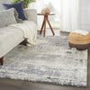 Benton Abstract Rug in Gray & Ivory