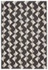 Zemira Indoor/Outdoor Geometric Black & Cream Rug