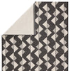 Zemira Indoor/Outdoor Geometric Black & Cream Rug