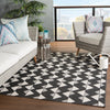 Zemira Indoor/Outdoor Geometric Black & Cream Rug