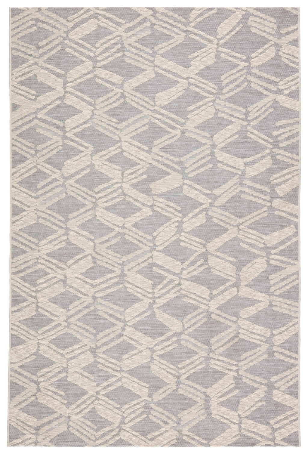 Caelum Indoor/Outdoor Trellis Light Gray & Cream Rug