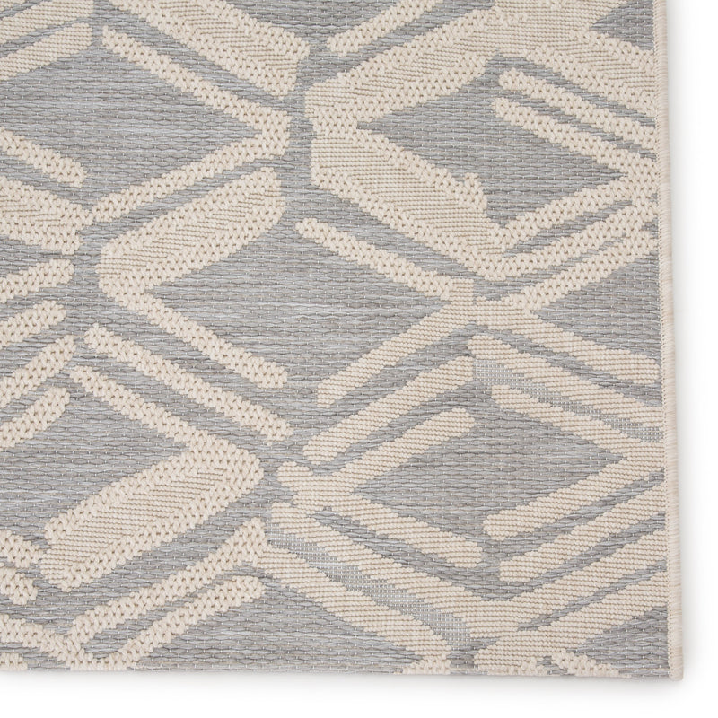 Caelum Indoor/Outdoor Trellis Light Gray & Cream Rug