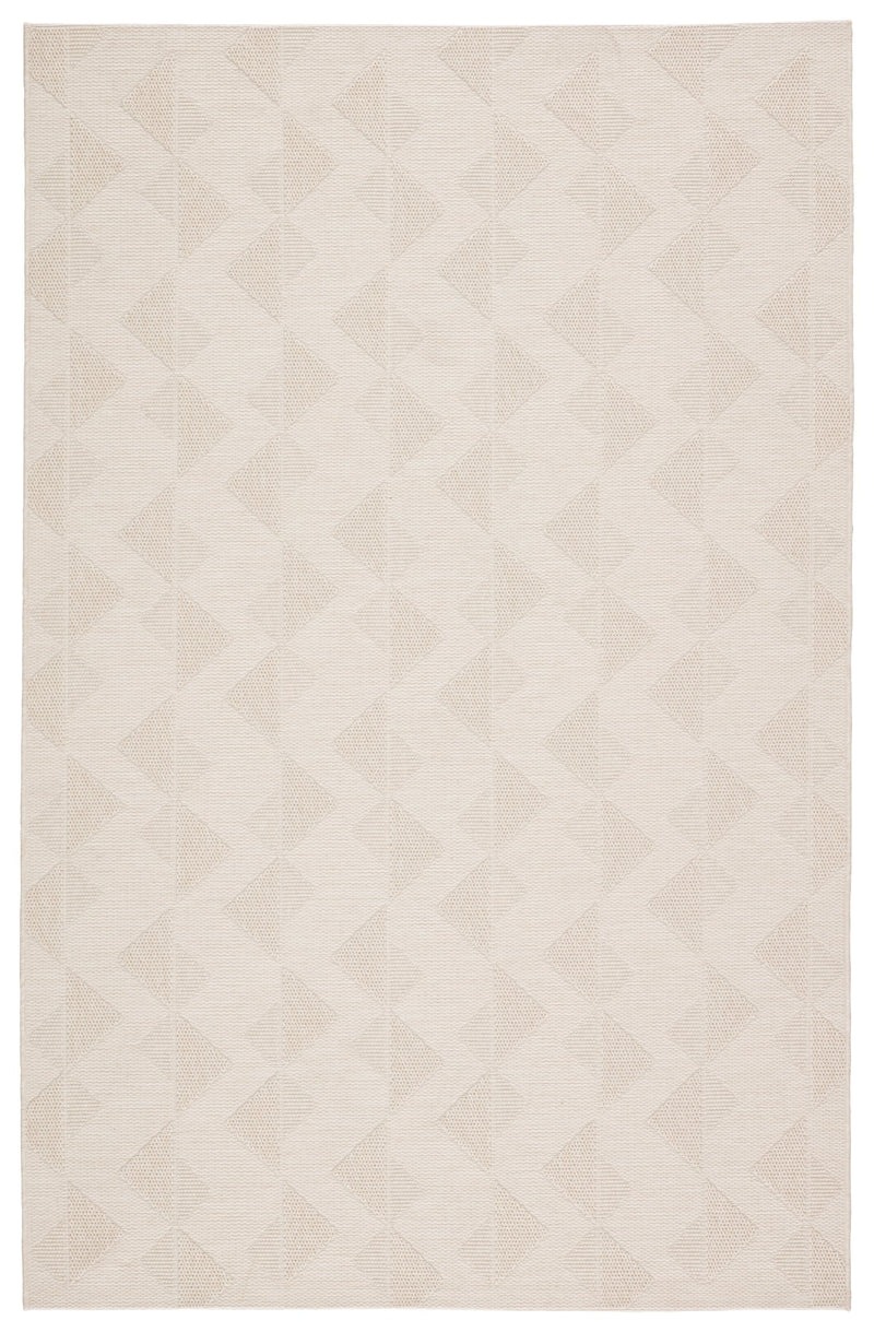 Zemira Indoor/ Outdoor Geometric Cream Rug