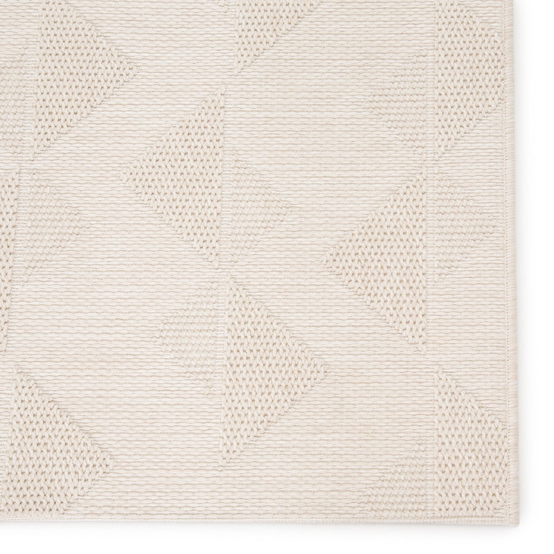 Zemira Indoor/ Outdoor Geometric Cream Rug