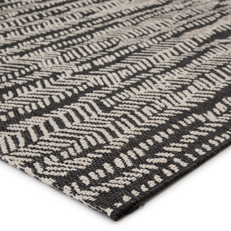 Citali Indoor/Outdoor Tribal Black & Cream Rug