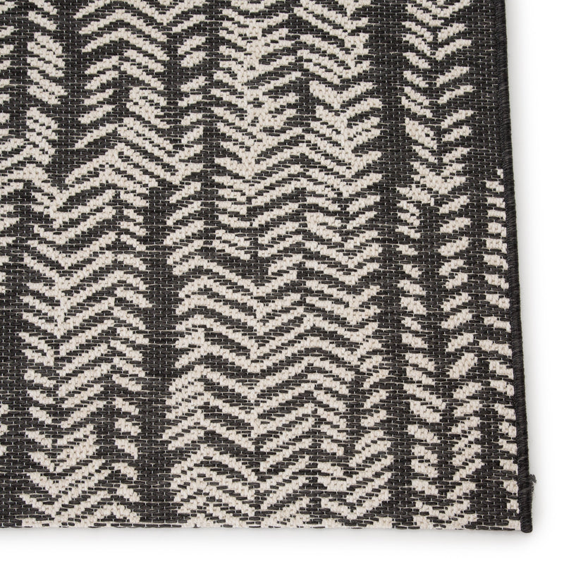 Citali Indoor/Outdoor Tribal Black & Cream Rug