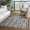 Citali Indoor/Outdoor Tribal Black & Cream Rug