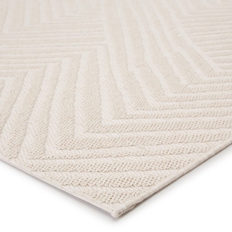 Linet Indoor/Outdoor Chevron Cream Rug