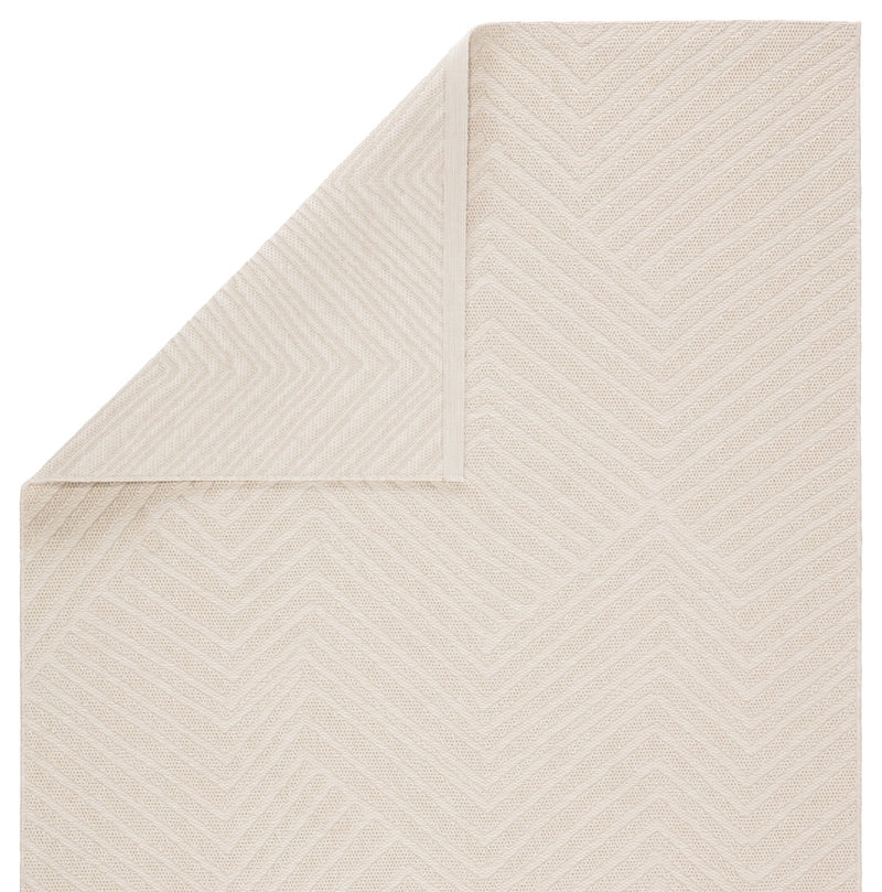 Linet Indoor/Outdoor Chevron Cream Rug