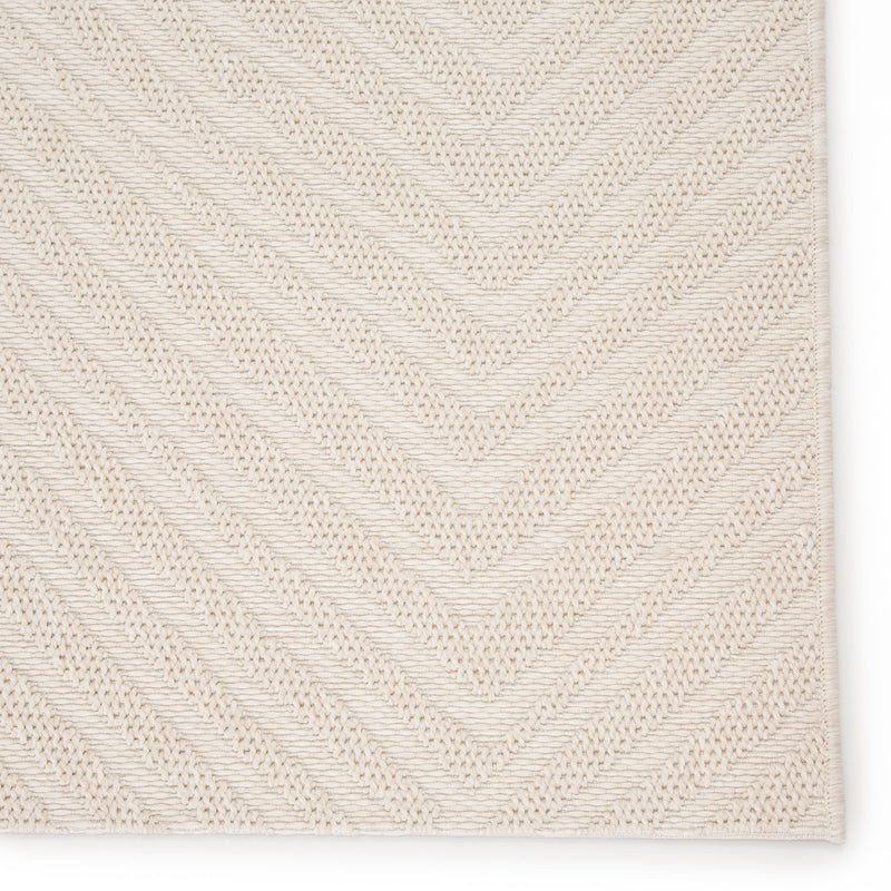 Linet Indoor/Outdoor Chevron Cream Rug