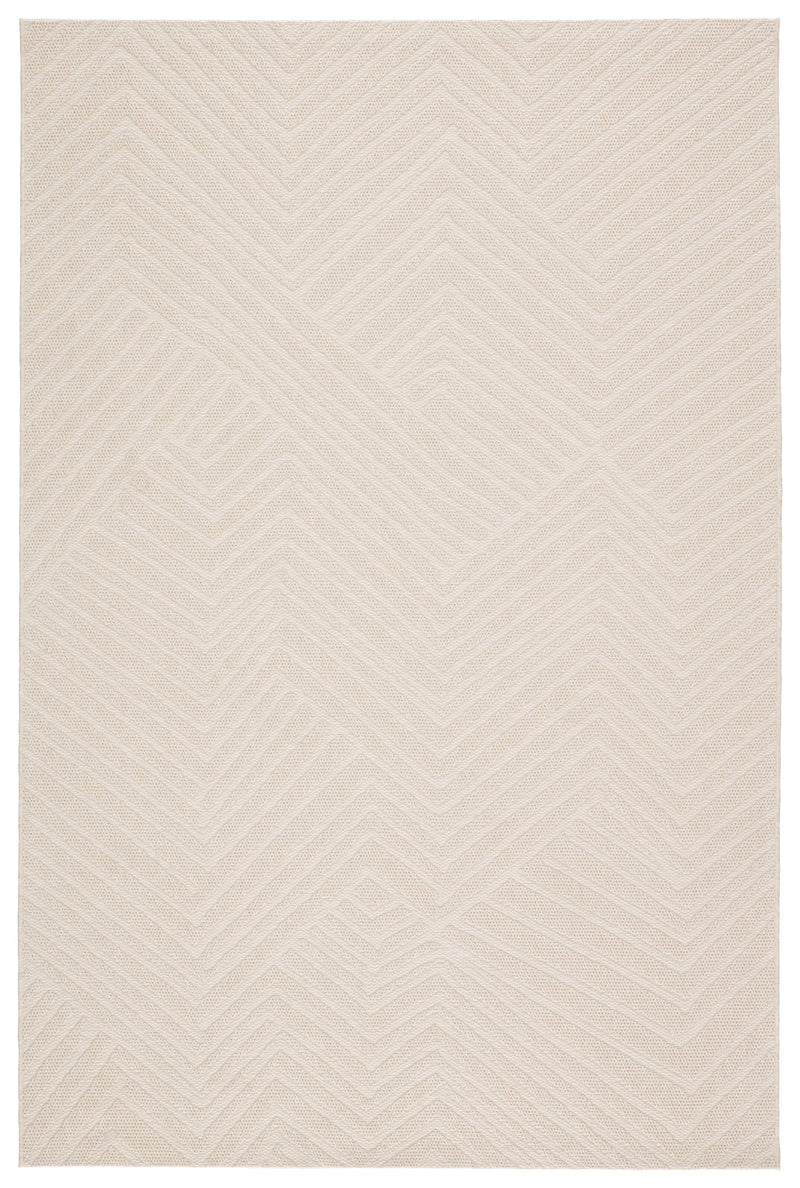 Linet Indoor/Outdoor Chevron Cream Rug