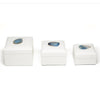 Hampton Nested Geode Accent White Stingray Boxes, Set of 3