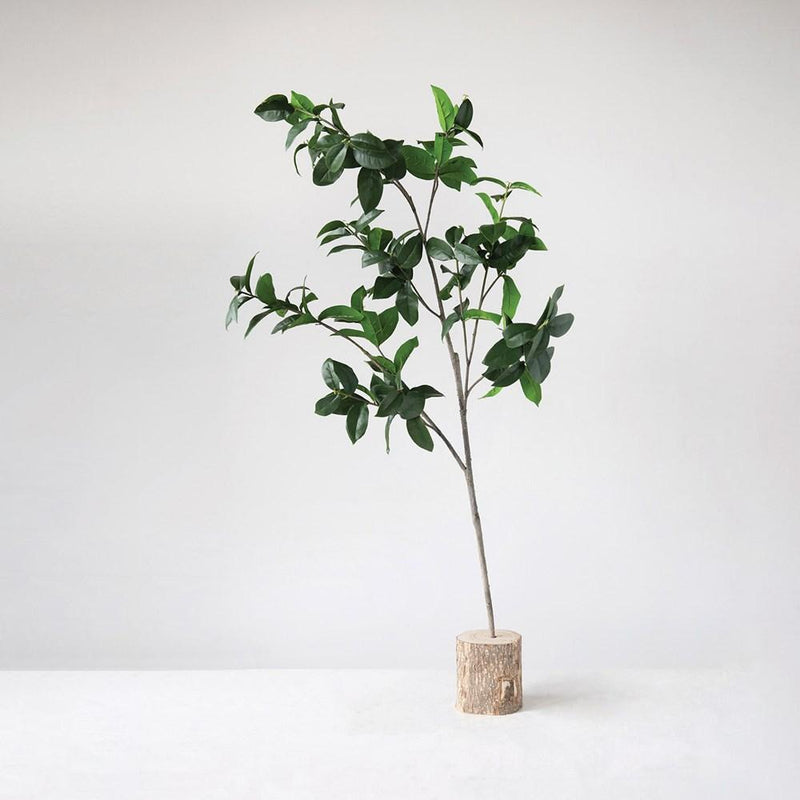 Faux Camellia Leaf Branch