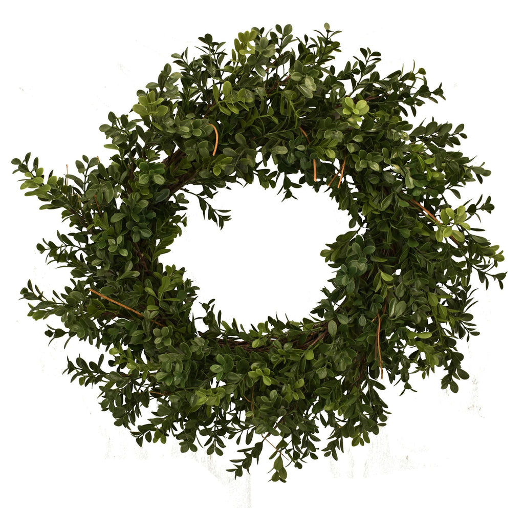 Artificial Boxwood 23" Wreath