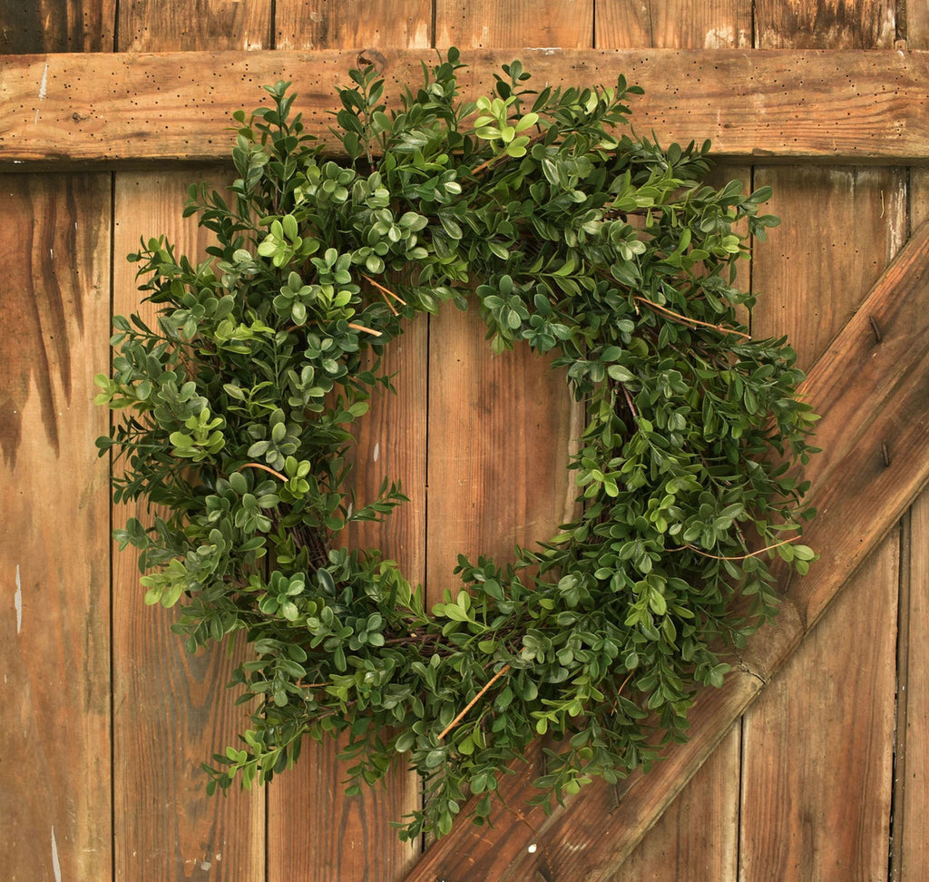 Artificial Boxwood 23" Wreath