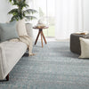 Kora Handmade Trellis Blue & Gray Rug