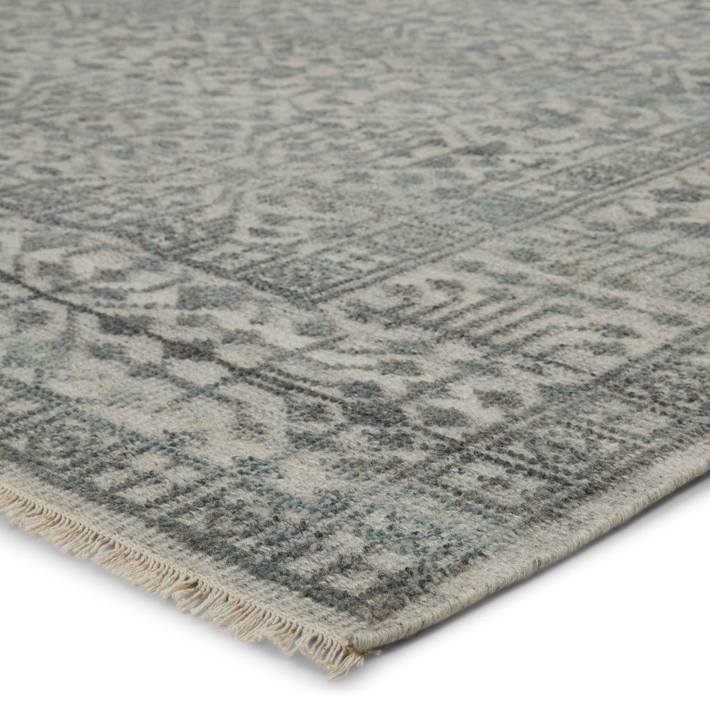 Arinna Handmade Tribal Gray & Light Blue Rug