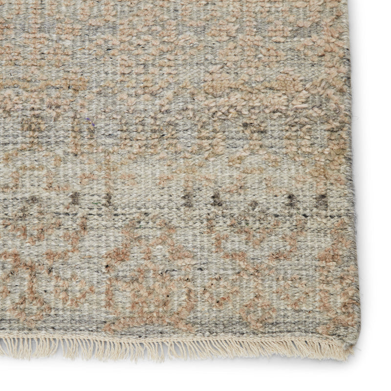 Kora Handmade Trellis Gray & Beige Rug