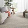 Kora Handmade Trellis Gray & Beige Rug