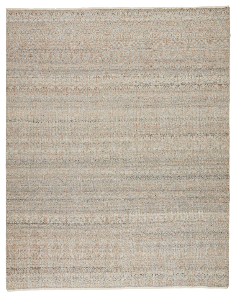 Kora Handmade Trellis Gray & Beige Rug