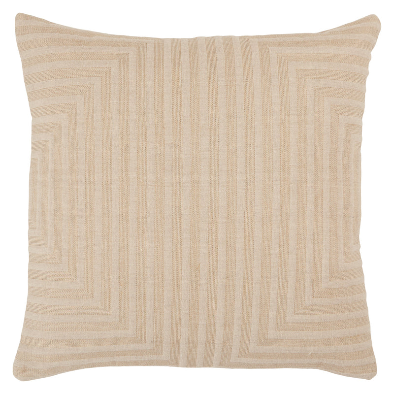 Neutra Geometric Pillow in Light Taupe