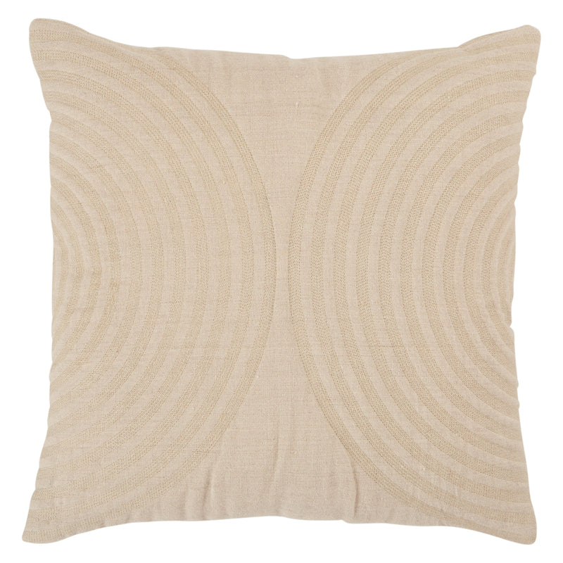 Lautner Geometric Pillow in Light Taupe