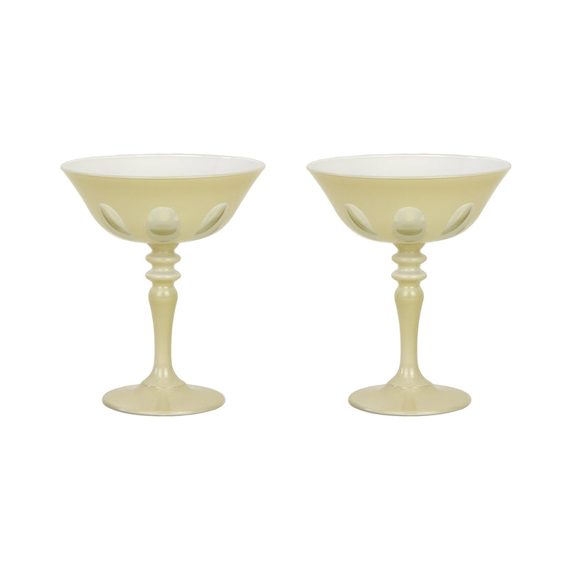 Rialto Coupe Glassware in Various Colors