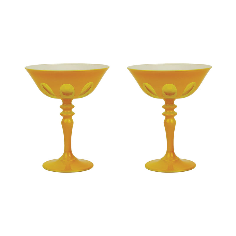 Rialto Coupe Glassware in Various Colors