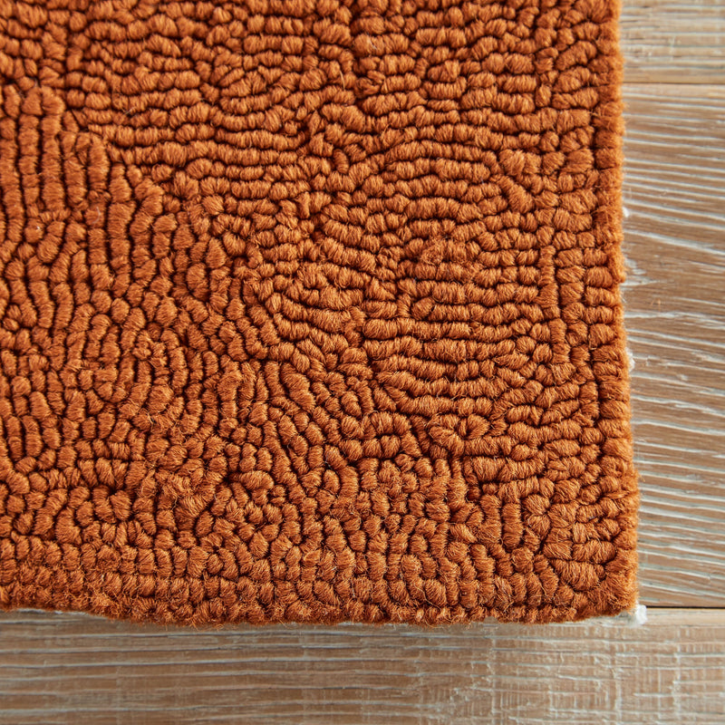 Bough Out Indoor/ Outdoor Floral Orange & Taupe Area Rug