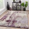 Matcha Handmade Abstract Gray & Purple Area Rug